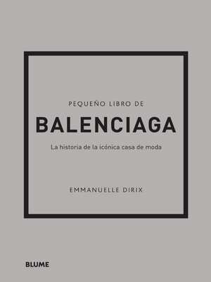 cover image of Pequeño libro de Balenciaga